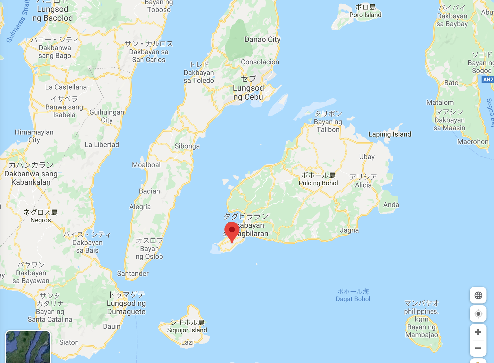 ボホール島マップ